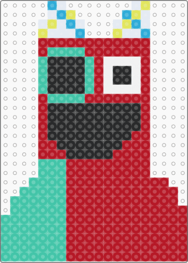 banban - red,teal
