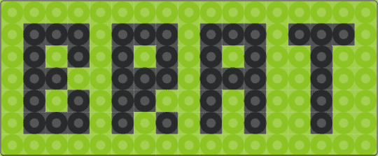 brat - black,green