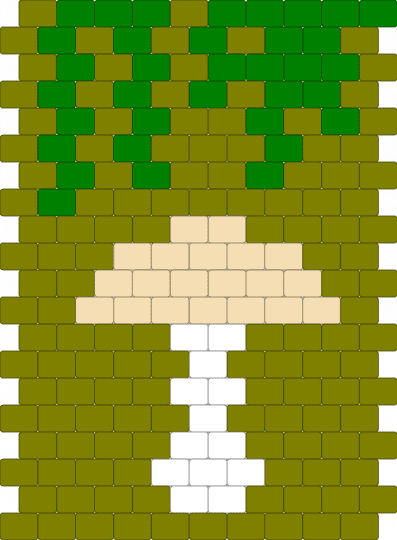 Mushroom panel - gold,mushroom,nature,panel,green
