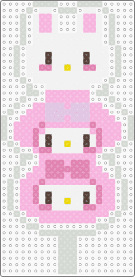 My Melody lollipop - white,pink