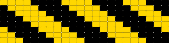 caution pattern Kandi (or bee pattern if u want) - yellow,black