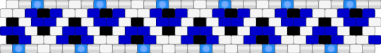 Kandi Cuff 2 - white,purple
