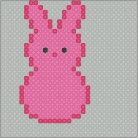 Peep bunny for x base cuff 3d - peeps,food,bunny,adorable,seasonal,sweet,joy,pink