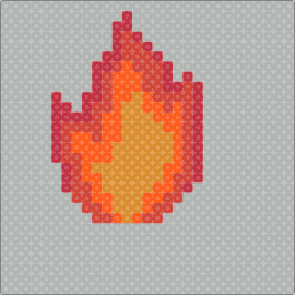 Fire Perler - fire,flame,heat,striking,passion,energy,symbol,orange,red