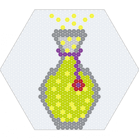 Potion - bottle, cotdpotions, flower, gray, green, magic, nature, potion, vase, white