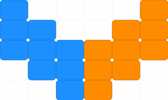 HG hermitcraft logo v2 - orange,light blue