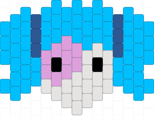 Sally face peyote stitch :1 - light blue