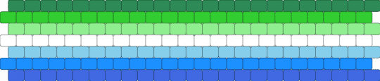 Gay cuff :3 - green, light blue