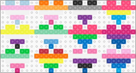 Pride hearts :3 - orange, pink, red, yellow