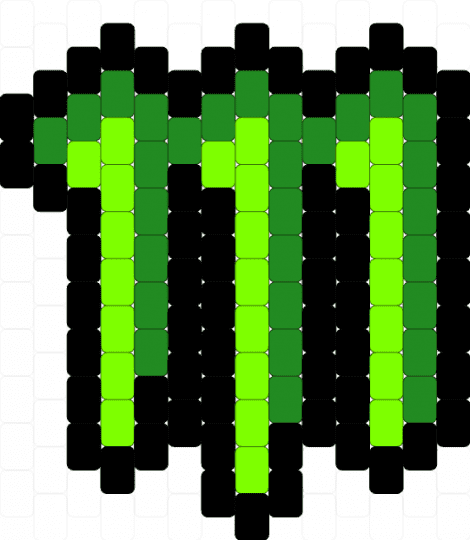 Monster charm :3 - black,green