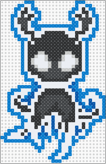 Shadow Knight w/ blue outline - blue,cotdoutlines