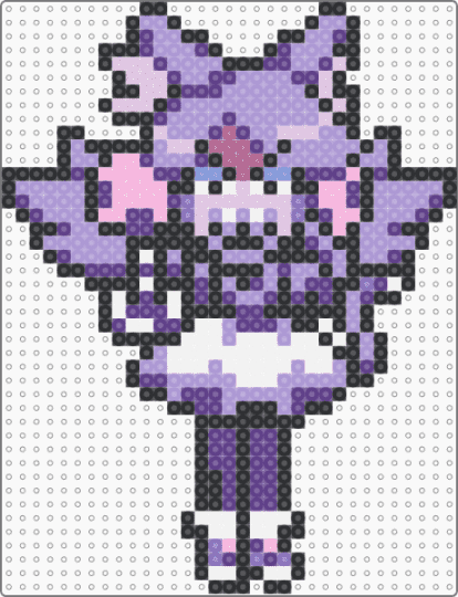 Ghost Mew Mew custom pose - deltarune, deltarune chapter 5, pink, purple