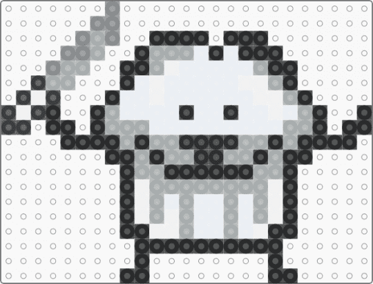 Asdf Muffin - white,gray