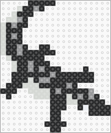 BLACK SILLY CROCODILE - black,gray,white