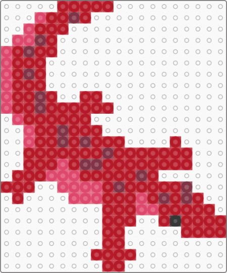 RED SILLY CROCODILE - red