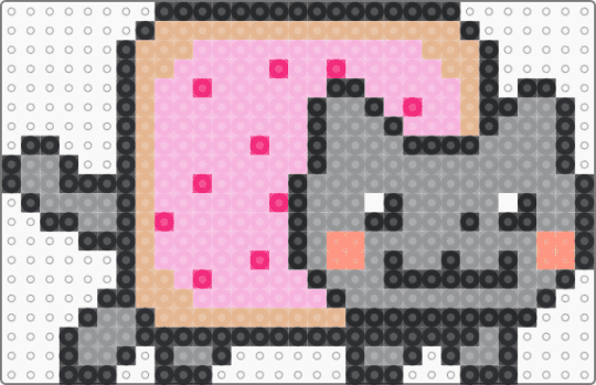 NYAN CAT BIG ROTATOR 3/3 - gray,pink
