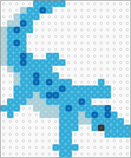 BLUE SILLY CROCODILE - light blue