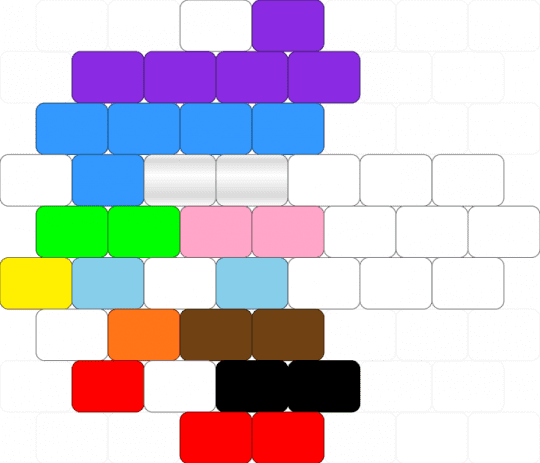 Progress Flag Pride Mushroom 🍄 - charm, lgbtqia, light blue, mushroom, pride, progress flag, purple, rainbow, red, white