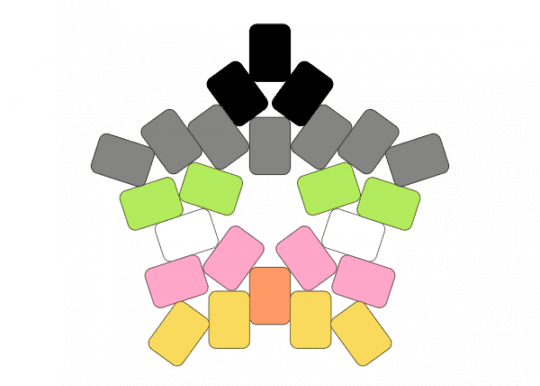 Apangender Star - apagender, gray, green, lgbtqia, pink, pride, star, yellow