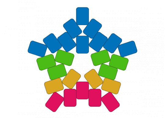 Panromantic Star v2 - blue, green, lgbtqia, panromantic, pride, star