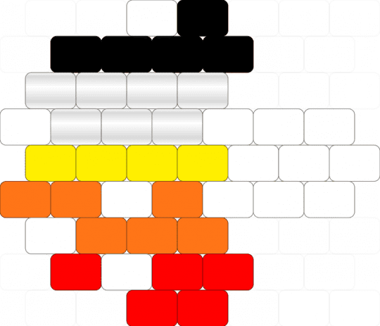 Lithromantic Pride Mushroom 🍄 - charm, lgbtqia, lithromantic, mushroom, orange, pride, red, white