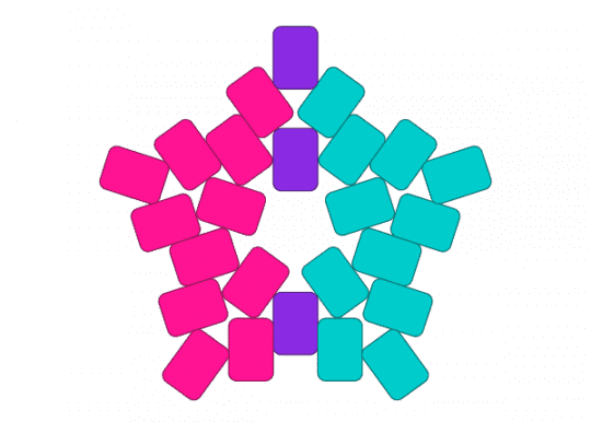 Androgyny Star - androgyne, lgbtqia, pink, pride, star, teal