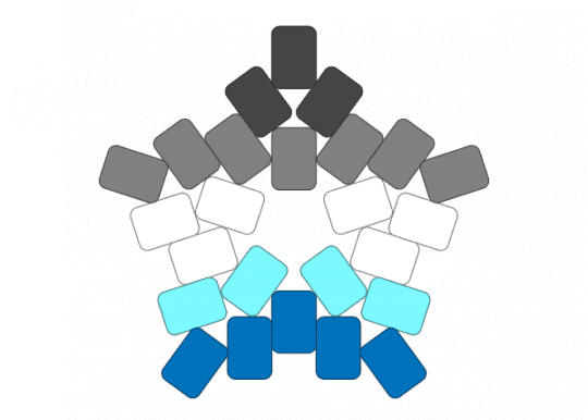 Frayromantic Star - blue, frayromantic, gray, lgbtqia, pride, star