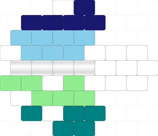 Gay/MLM Flag Pride Mushroom 🍄 - charm, gay, mlm, mushroom, pride, teal