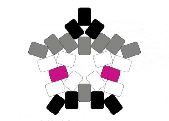 Librafeminine Star - gray, lgbtqia, librafem, librafeminine, pride, star