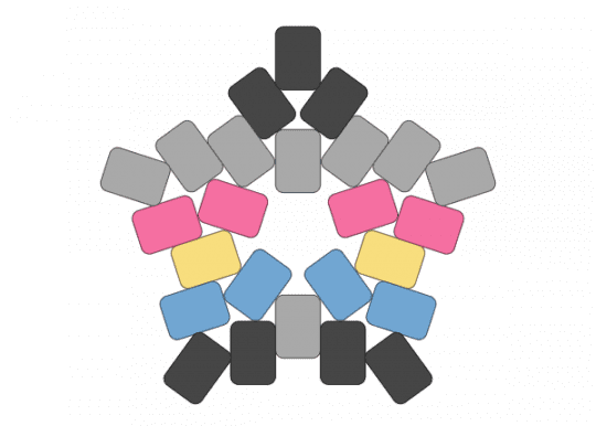 Demiflux star - beige, brown, demiflux, lgbtqia, pride, star