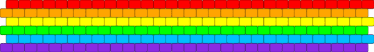 Rainbow Flat Cuff🌈 - colorful, cuff, green, orange, pride, purple, rainbow