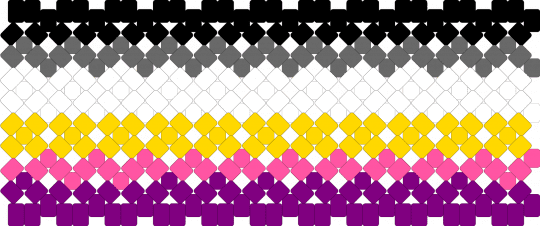 Universal Asexual Flag 4Xbase - 4x, asexual, pink, pride, universal asexual, x base