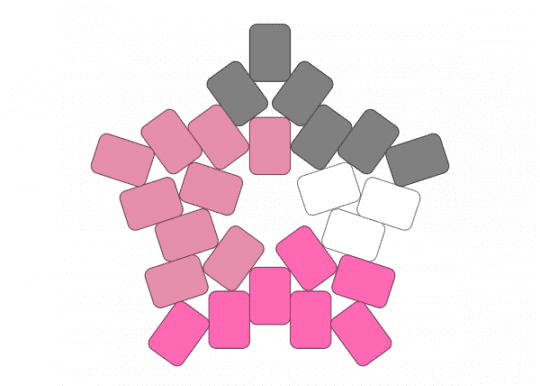 Coeosexual Star - coeosexual, gray, lgbtqia, pink, pride, star