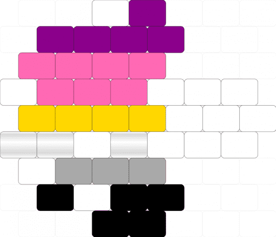 New Asexual Flag Mushroom - ace, mushroom, pink, pride