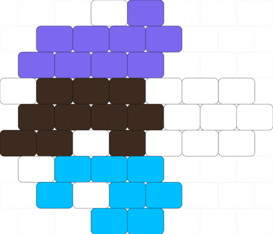 Androsexual Pride Mushroom 🍄 - androsexual, blue, brown, charm, lgbtq, mushroom, pride