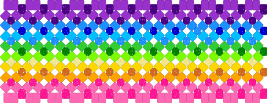 Rainbow 4x base - cuff, green, light blue, pink, purple, rainbow