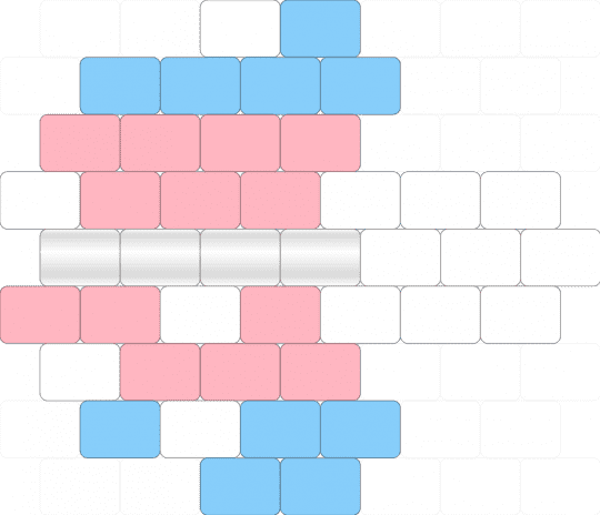 Transgender Flag Pride Mushroom 🍄 - charm, light blue, mushroom, pink, pride, trans, transgender