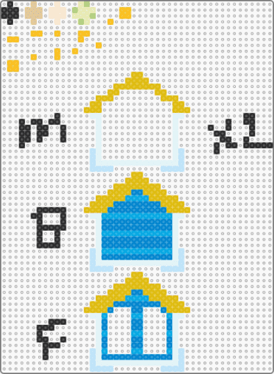 Stardew valley chicken coop shaker - blue, chicken, coop, eggs, light blue, shaker, stardew, stardew valley, yellow