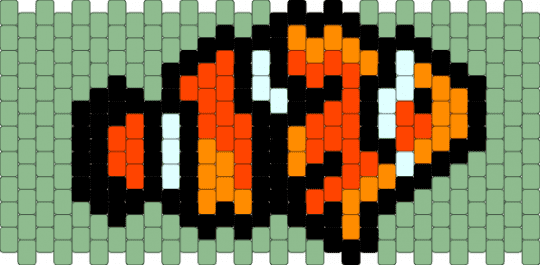 Clown fish - teal