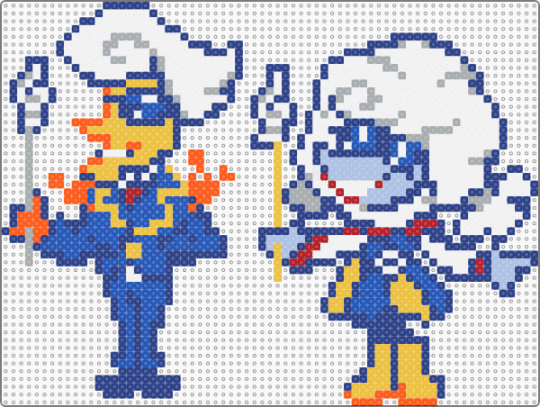 Lanino and Elnina - blue,yellow,deltarune,lanino,elnina,gaming