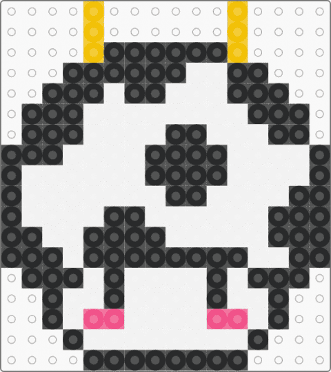 Cow - white,pink,yellow