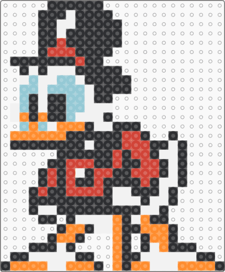 Scrooge McDuck (NES) - black,red,orange,ducktales