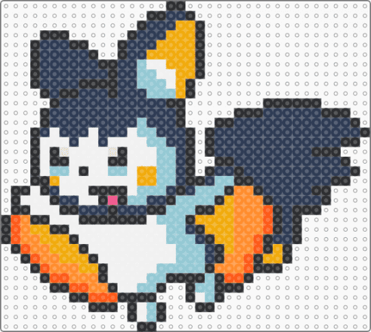 Emolga - purple,orange,pokemon,pokemon black and white,unova,flying squirrel