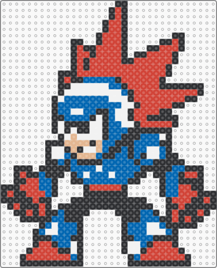 Blast Man - blue,red,megaman,mega man,mega man 11,robot