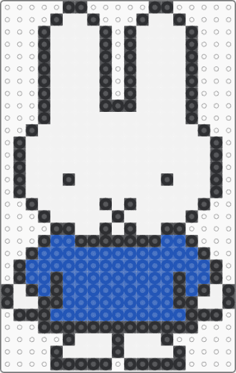 miffy - white,blue,bunny