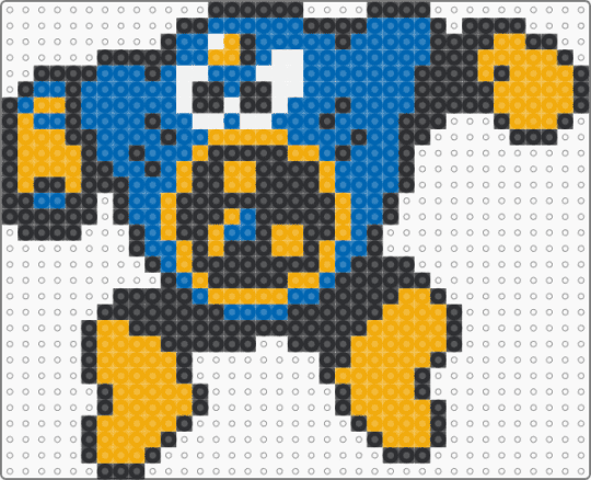 Air Man - blue,orange,megaman,mega man,mega man 2,fan