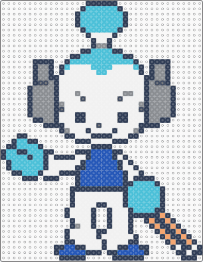 Drum samurai - purple,light blue,rhythm heaven,rhythm tengoku