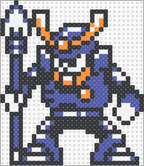 Mega Man 6 - Yamato Man - black,purple,mega man,robot,samurai