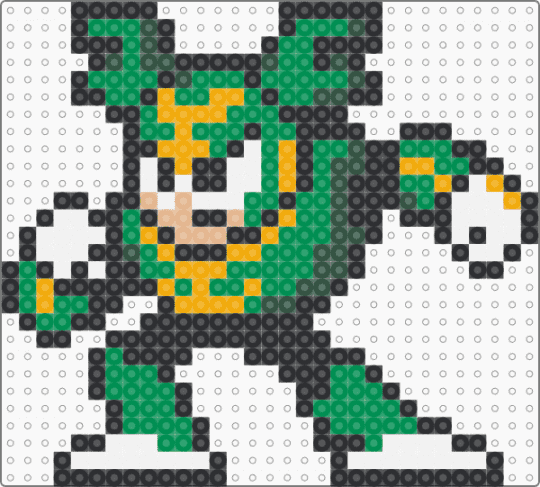 Mega Man 9 - Tornado Man - black,green,mega man 9,weather,mega man