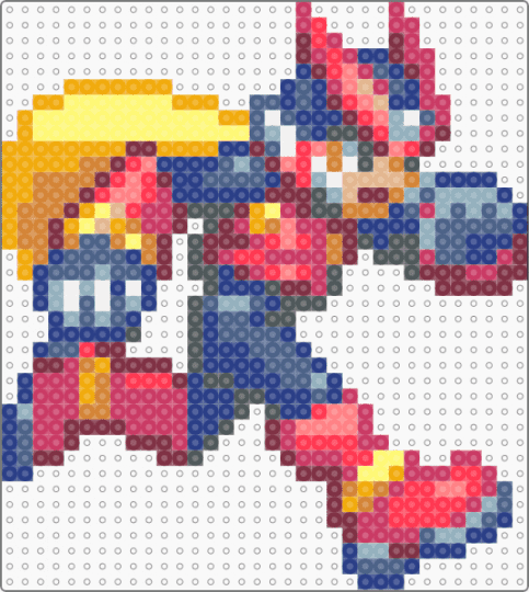 Zero (Mega Man Zero) - blue, brown, mega man, mega man zero, megaman, mmz, orange, pink